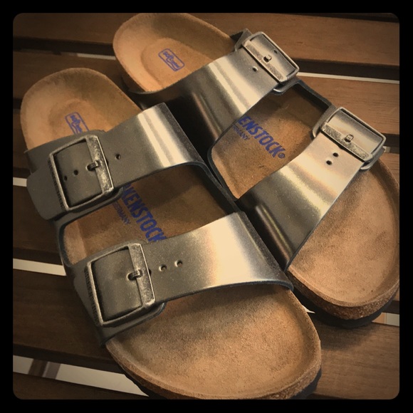 pewter arizona birkenstocks